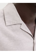 JJEBREEZE LINEN BLEND RESORT SHIRT SS SN - ΜΠΕΖ