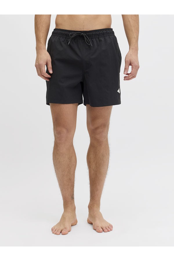 JPSTMAUI TROPIC SOLID SWIM SHORTS REG SN - ΜΑΥΡΟ