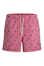 JPSTMAUI BREEZE MINI STRIPE SWIM SRT SN - ΚΟΚΚΙΝΟ