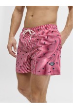 JPSTMAUI BREEZE MINI STRIPE SWIM SRT SN - ΚΟΚΚΙΝΟ