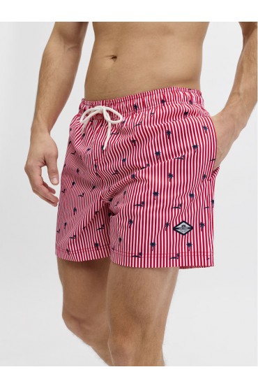 JPSTMAUI BREEZE MINI STRIPE SWIM SRT SN - ΚΟΚΚΙΝΟ
