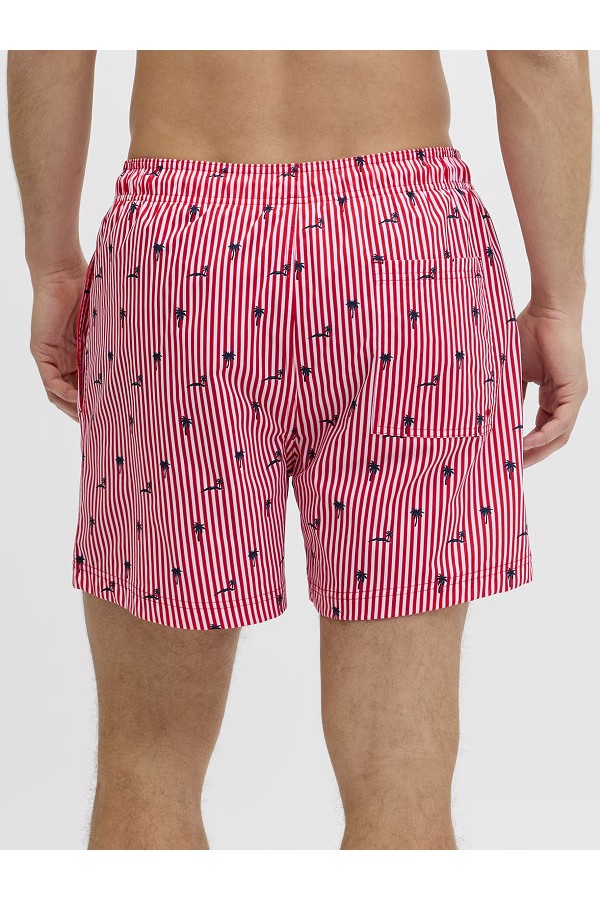 JPSTMAUI BREEZE MINI STRIPE SWIM SRT SN - ΚΟΚΚΙΝΟ