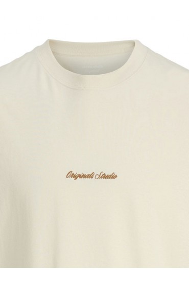 JORNORREBRO EMB TEE SL CREW NECK LN - ΜΠΕΖ