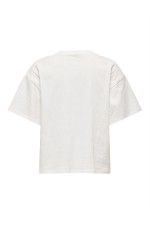 ONLTERZA S/S O-NECK TOP BOX JRS - ΛΕΥΚΟ