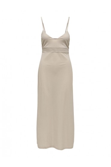ONLSAKURA SL MIDI V-NECK STRAP DRESS WVN - ΜΠΕΖ