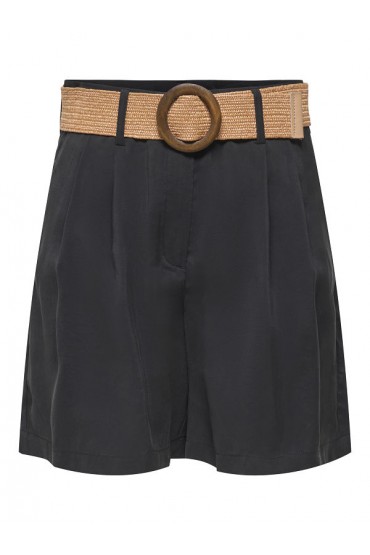 ONLIBIZA HW BELT SHORTS PNT - ΜΑΥΡΟ
