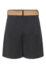 ONLIBIZA HW BELT SHORTS PNT - ΜΑΥΡΟ