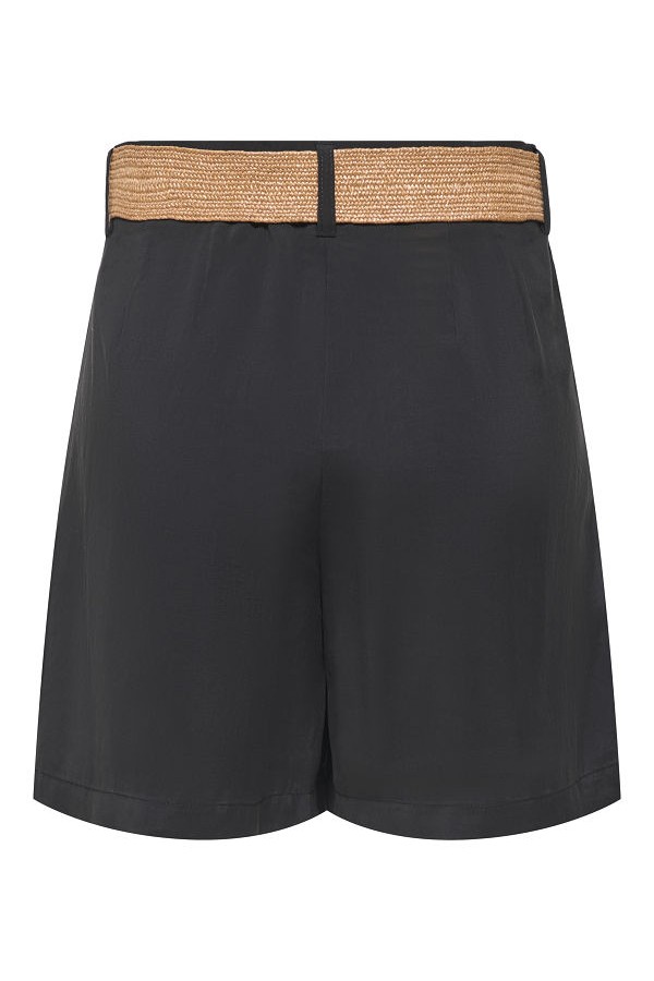 ONLIBIZA HW BELT SHORTS PNT - ΜΑΥΡΟ