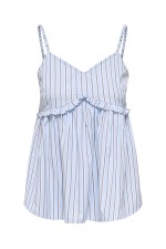 ONLLORIS STRAP FLOWY TOP WVN - ΜΠΛΕ ΑΝΟΙΧΤΟ