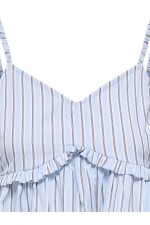 ONLLORIS STRAP FLOWY TOP WVN - ΜΠΛΕ ΑΝΟΙΧΤΟ