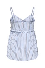 ONLLORIS STRAP FLOWY TOP WVN - ΜΠΛΕ ΑΝΟΙΧΤΟ