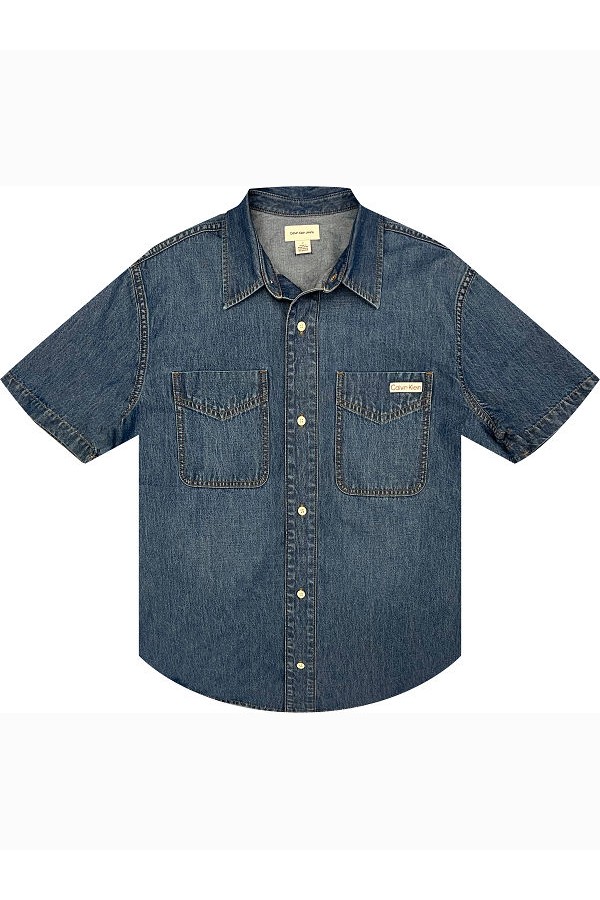 BECKFORD BLUE SHORT SLEEVESHIRT - ΜΠΛΕ