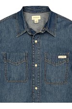 BECKFORD BLUE SHORT SLEEVESHIRT - ΜΠΛΕ