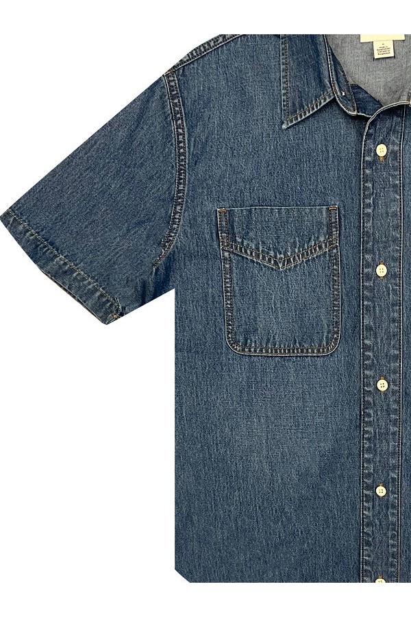 BECKFORD BLUE SHORT SLEEVESHIRT - ΜΠΛΕ