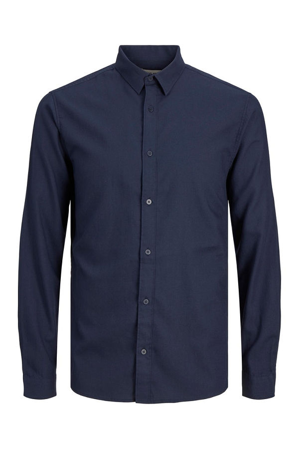 JCOORION SHIRT LS PLS - ΜΠΛΕ