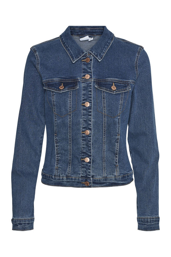 VMLUNA LS SLIM DNM JACKET MIX - ΜΠΛΕ