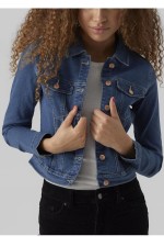 VMLUNA LS SLIM DNM JACKET MIX - ΜΠΛΕ