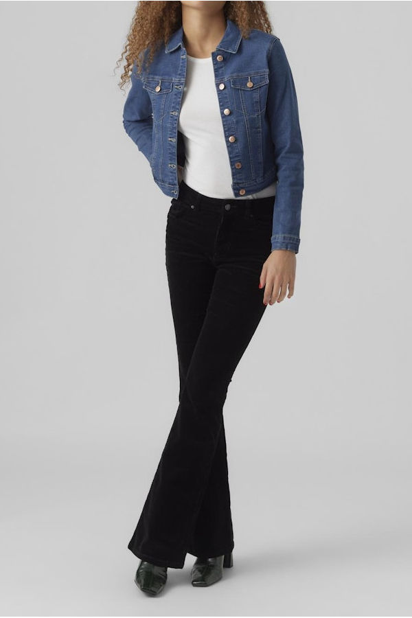VMLUNA LS SLIM DNM JACKET MIX - ΜΠΛΕ