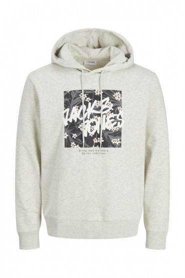 JJHAWAII SHAPE SWEAT HOOD - ΓΚΡΙ