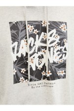 JJHAWAII SHAPE SWEAT HOOD - ΓΚΡΙ