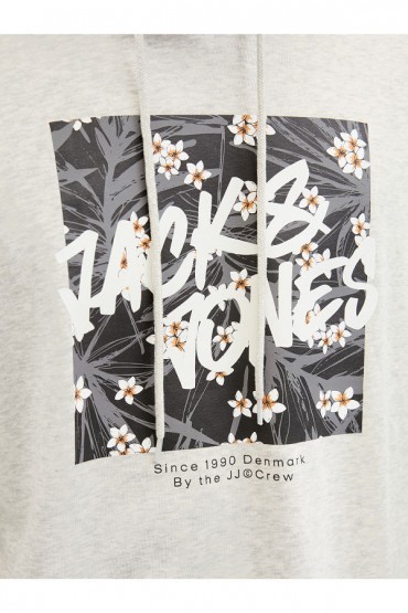 JJHAWAII SHAPE SWEAT HOOD - ΓΚΡΙ