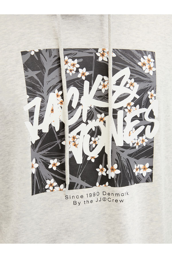 JJHAWAII SHAPE SWEAT HOOD - ΓΚΡΙ