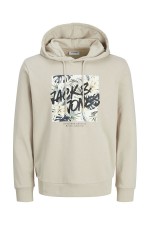 JJHAWAII SHAPE SWEAT HOOD - ΜΠΕΖ