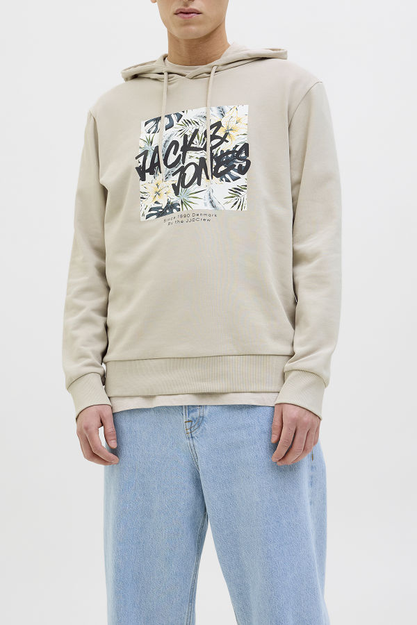 JJHAWAII SHAPE SWEAT HOOD - ΜΠΕΖ