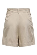 ONLJAKIRI LINEN BUCKLE SHORTS PTM - ΜΠΕΖ