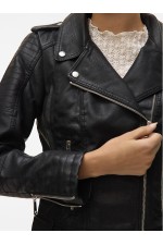 VMKERRIULTRA SHORT COATED JACKET NOOS - ΜΑΥΡΟ