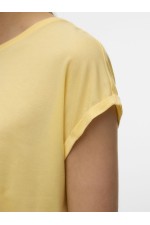 VMAVA PLAIN SS TOP JRS NOOS - ΚΙΤΡΙΝΟ