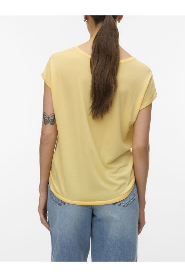 VMAVA PLAIN SS TOP JRS NOOS - ΚΙΤΡΙΝΟ