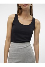 VMLULU LONG TANK TOP JRS NOOS - ΜΑΥΡΟ