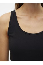 VMLULU LONG TANK TOP JRS NOOS - ΜΑΥΡΟ