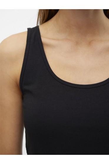 VMLULU LONG TANK TOP JRS NOOS - ΜΑΥΡΟ