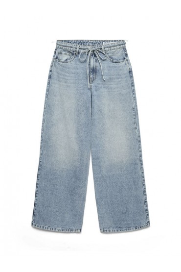 VMWIEN MR WIDE BELT JEANS SI338 NOOS - ΜΠΛΕ ΑΝΟΙΧΤΟ