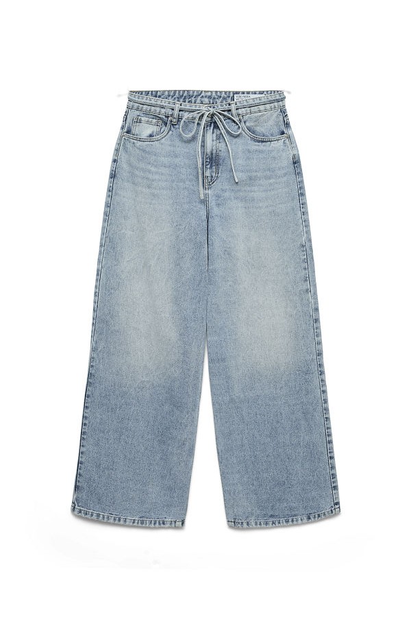 VMWIEN MR WIDE BELT JEANS SI338 NOOS - ΜΠΛΕ ΑΝΟΙΧΤΟ