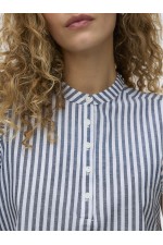 VMSELMA SS FRILL TOP - ΜΠΛΕ