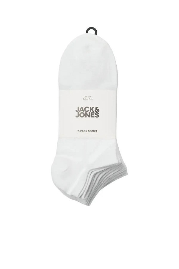 JACDELAN SHORT SOCKS 7 PACK - ΛΕΥΚΟ