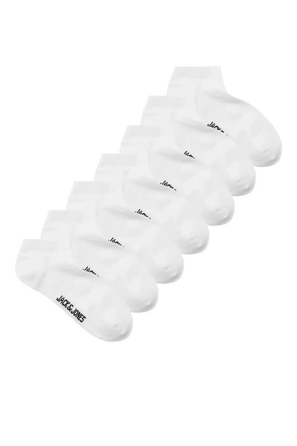 JACDELAN SHORT SOCKS 7 PACK - ΛΕΥΚΟ