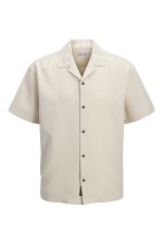 JJGLOBAL WAFFLE RESORT SHIRT SS - ΜΠΕΖ