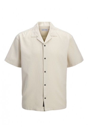 JJGLOBAL WAFFLE RESORT SHIRT SS - ΜΠΕΖ