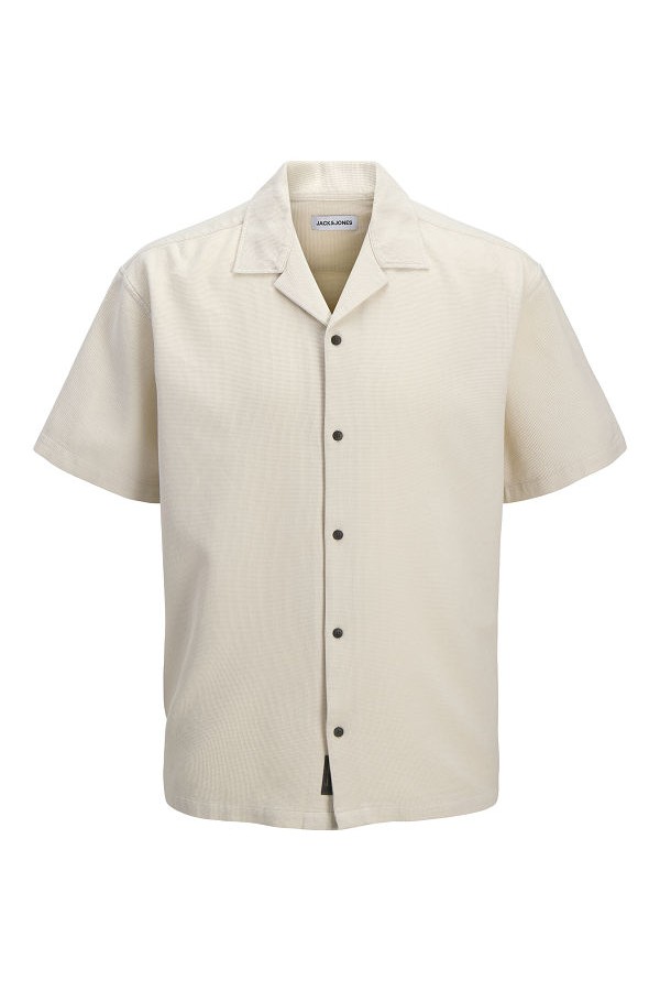 JJGLOBAL WAFFLE RESORT SHIRT SS - ΜΠΕΖ