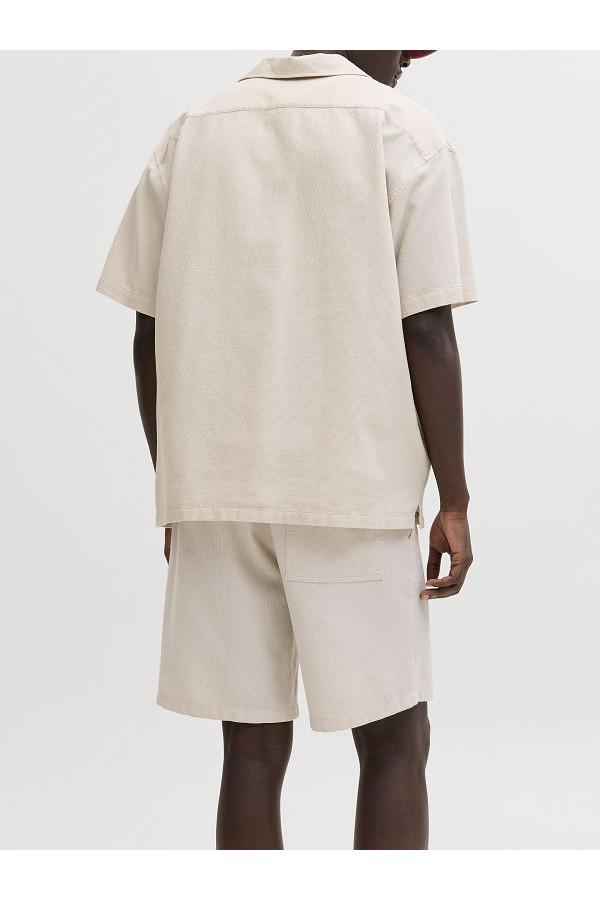 JJGLOBAL WAFFLE RESORT SHIRT SS - ΜΠΕΖ