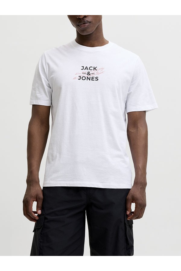 JCOETERNA FRONT PRINT TEE SS CREW FST - ΛΕΥΚΟ