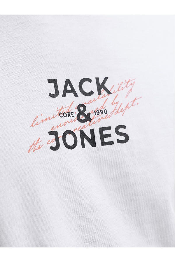 JCOETERNA FRONT PRINT TEE SS CREW FST - ΛΕΥΚΟ