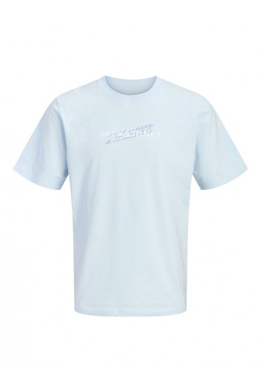 JCOETERNA FRONT PRINT TEE SS CREW FST - ΜΠΛΕ ΑΝΟΙΧΤΟ