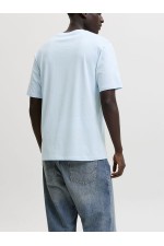 JCOETERNA FRONT PRINT TEE SS CREW FST - ΜΠΛΕ ΑΝΟΙΧΤΟ
