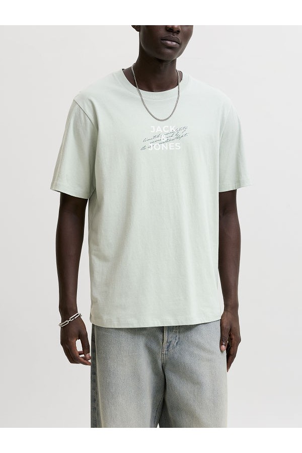 JCOETERNA FRONT PRINT TEE SS CREW FST - ΠΡΑΣΙΝΟ