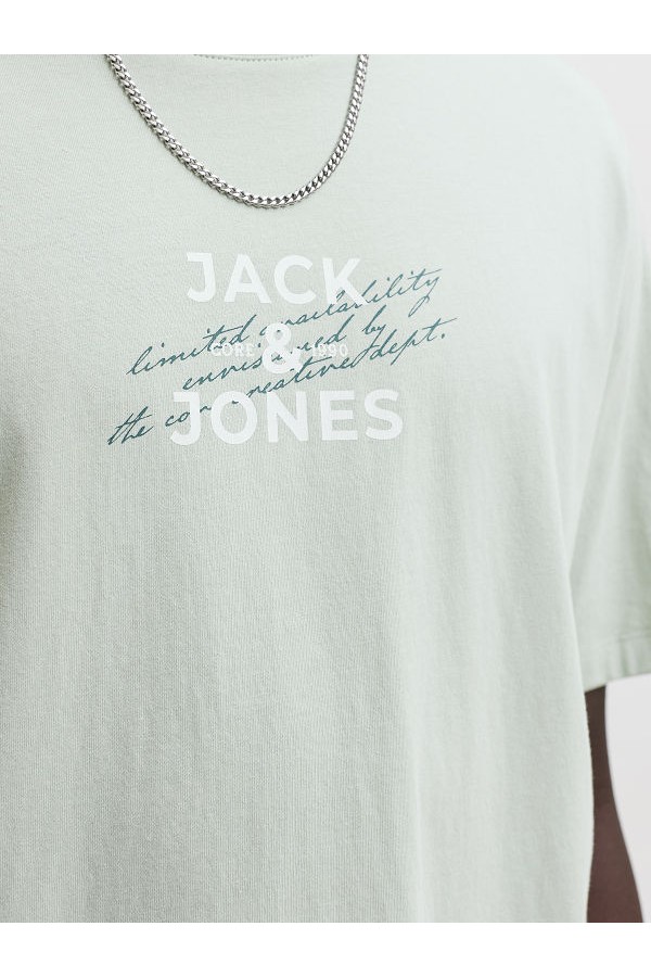 JCOETERNA FRONT PRINT TEE SS CREW FST - ΠΡΑΣΙΝΟ